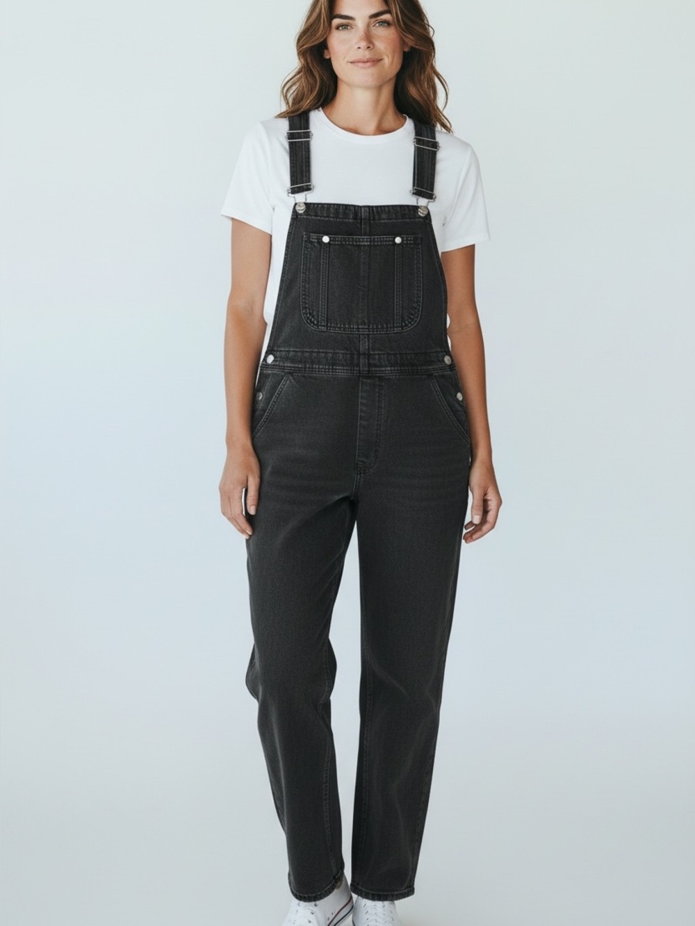 H&M Black Denim Women's Overalls